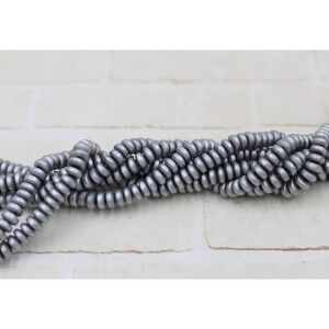 Silver Hematite Rondelle Spacer Beads Full Strand jewelry Making Supplies Craft